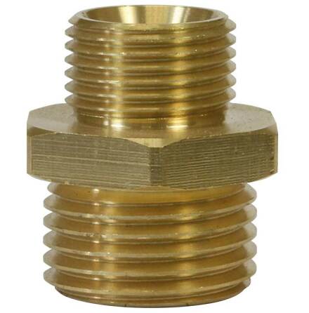 Dubbelnippel UG 3/8"- UG 1/2" 400bar