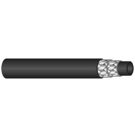 H�gtryckslang 3/8" 2SC Dubbelst�l 400bar SVART