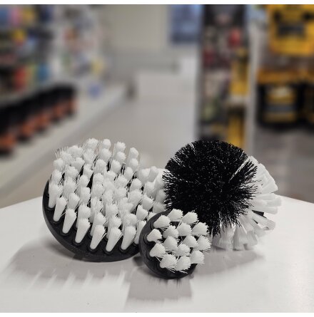 Drill Brush Set 3-p White Soft
